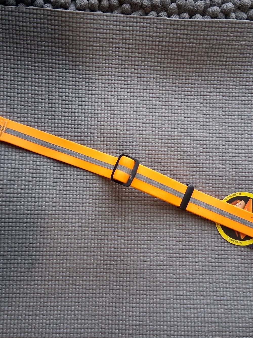 Wigzi Reflective Orange Dog Collar